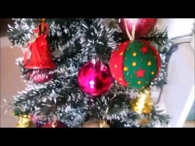 DIY - Bola de natal com tecido