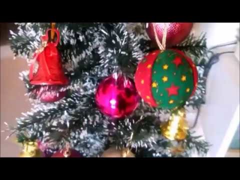 DIY - Bola de natal com tecido