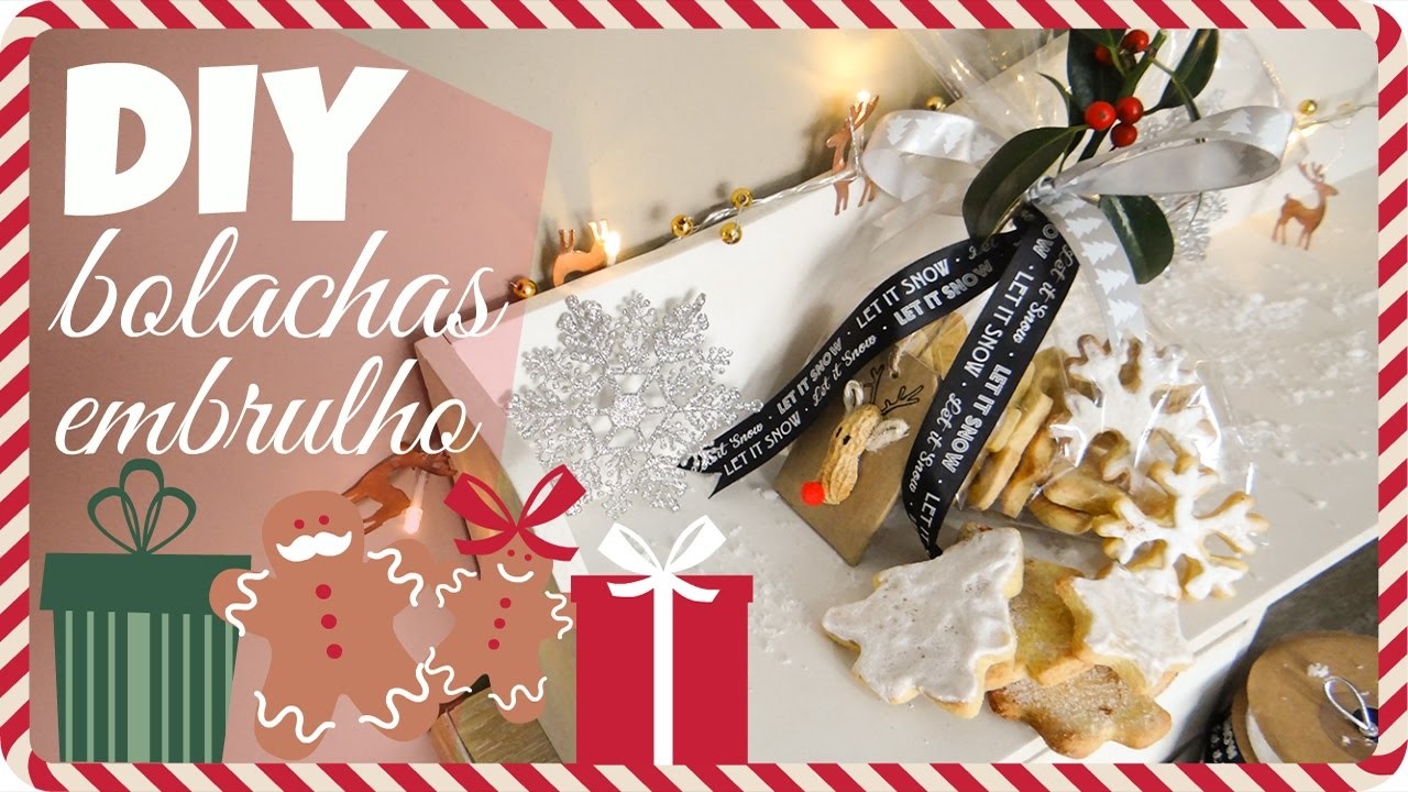 DIY - BOLACHAS E EMBRULHO DE NATAL