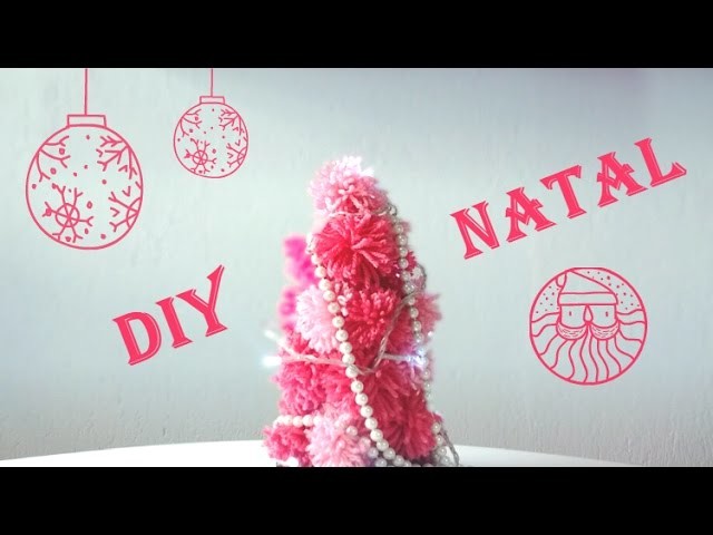 DIY DE NATAL ❤ Mini Árvore de Pompom