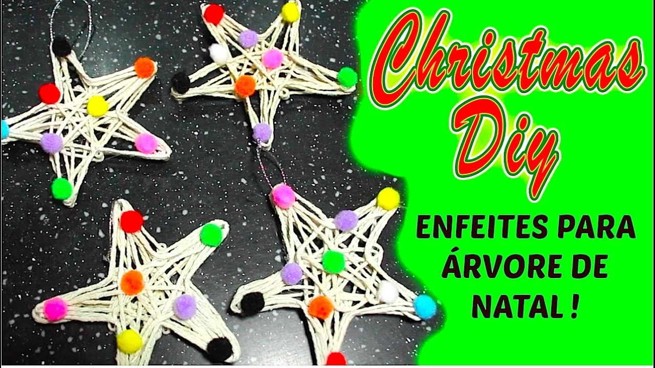 DIY : ENFEITE DE ÁRVORE DE NATAL