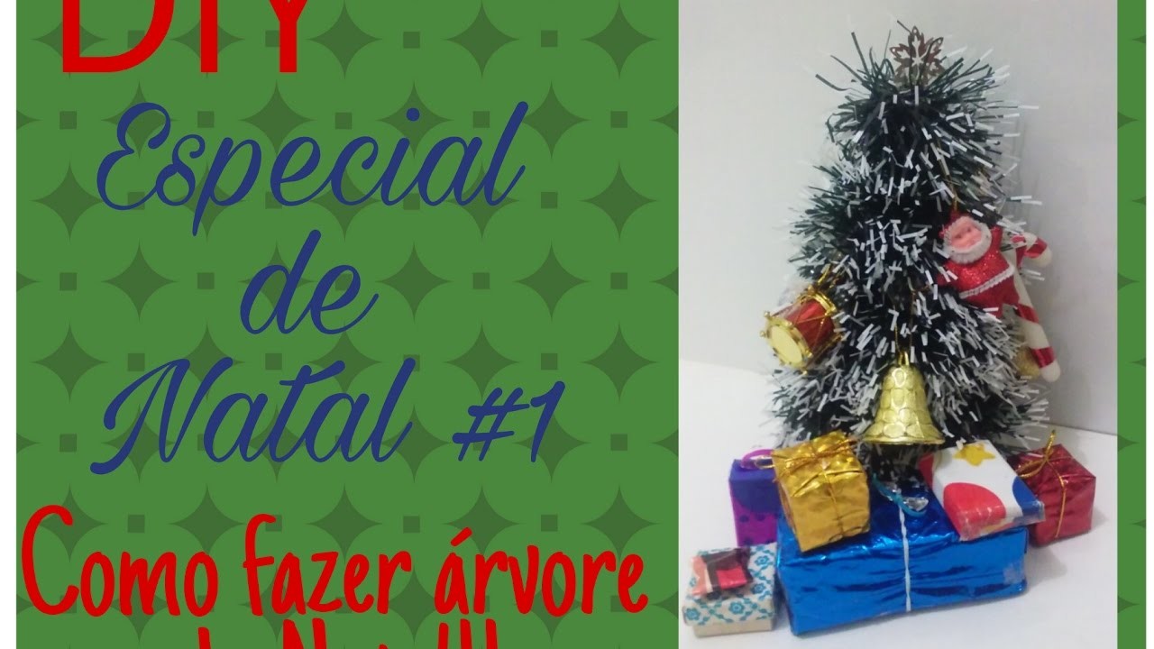 DIY: Especial de natal #1 COMO FAZER ÁRVORE DE NATAL PARA BARBIE E OUTRAS BONECAS. 
