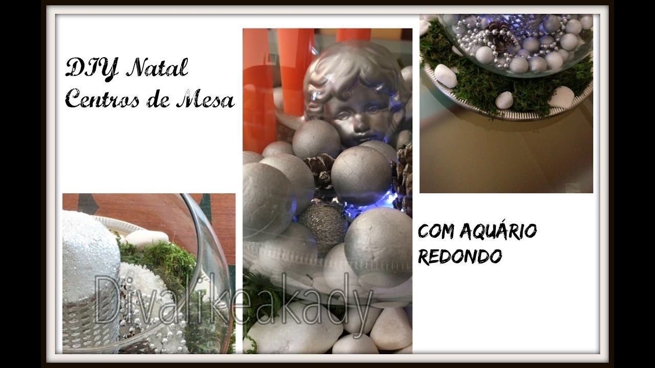DIY Natal. centros de Mesa