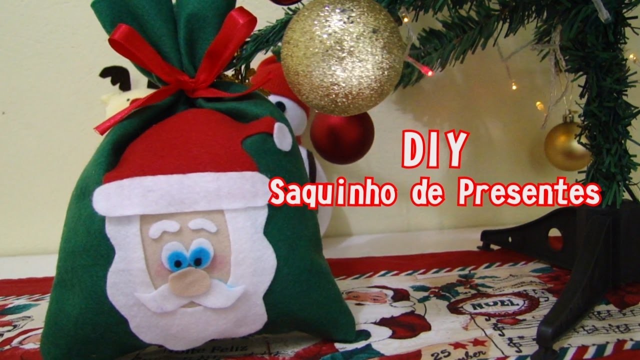 DIY Saquinho de Natal | Nina Costa DIY