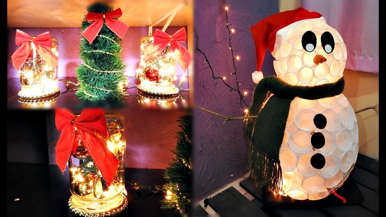 MINHA DECORAÇÃO DE NATAL - 3 DIY PRA VOCÊS!