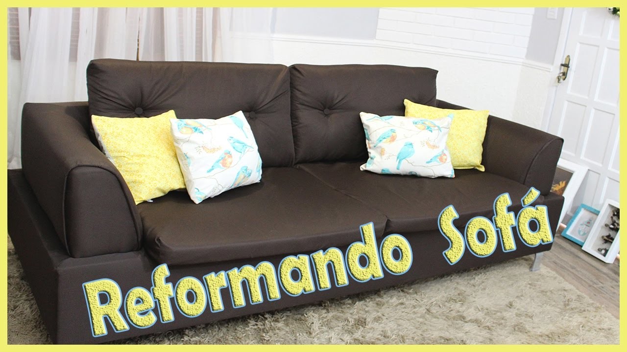 Reforma do sofá, como trocar o forro em casa Diy, faça você mesmo.