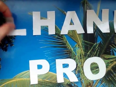 D.I.Y. - Fazendo um quadro com sua frase preferida usando contact e tinta