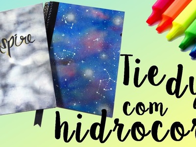 Caderno com TIE DYE de HIDROCOR | DIY Back To School #44