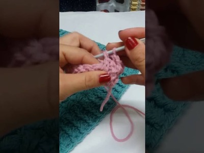 Crochet:  Punto elástico.  (rib stitch crochet)