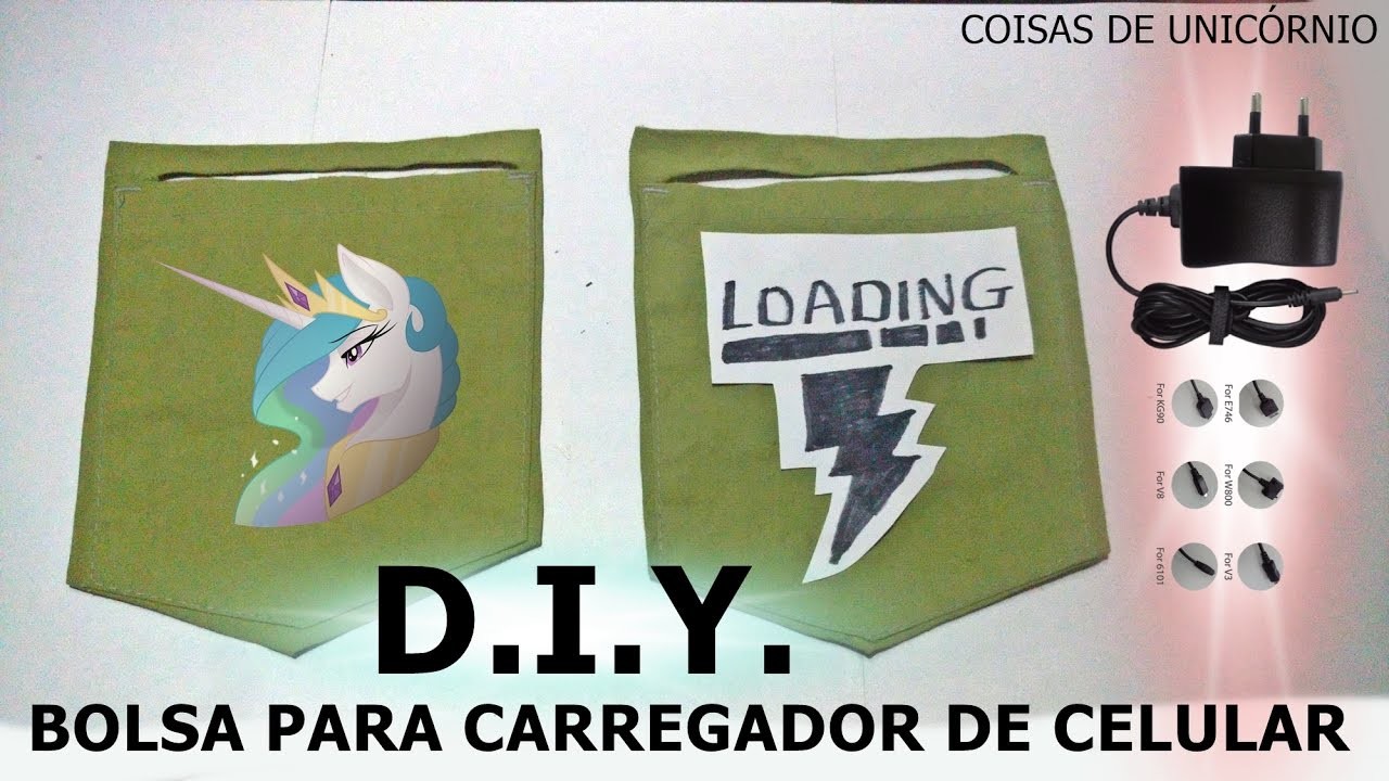 DIY   BOLSA PARA CARREGADOR DE CELULAR