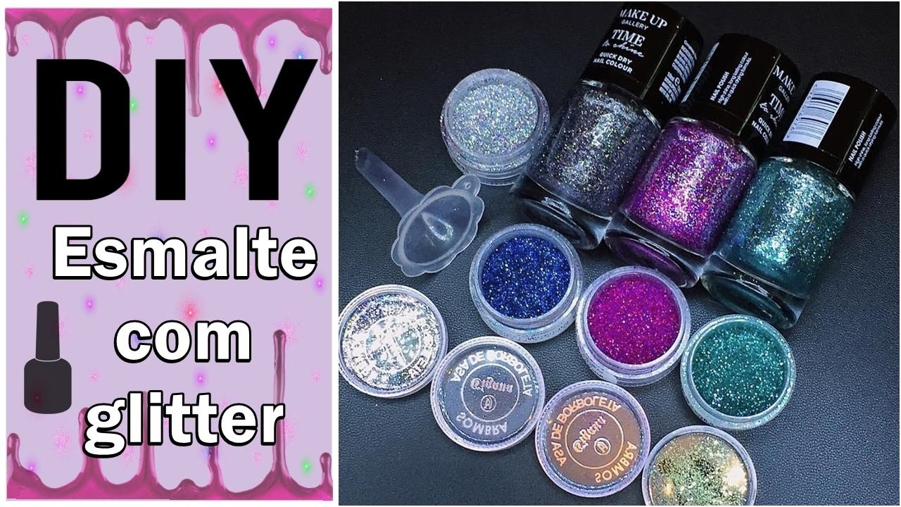 ✨ DIY - Esmalte gliterinado ✨ Glitter nail polish ✨