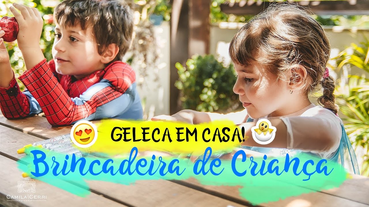 DIY - Geleca Amoeba em Casa 3 ingredientes - Brincadeira de Criança por Ariana Campos e Camila Cerri
