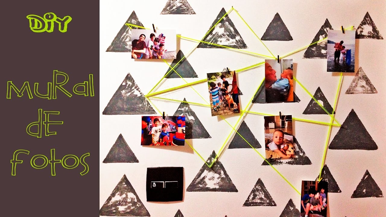 MURAL DE FOTOS: Faça você mesmo. DIY