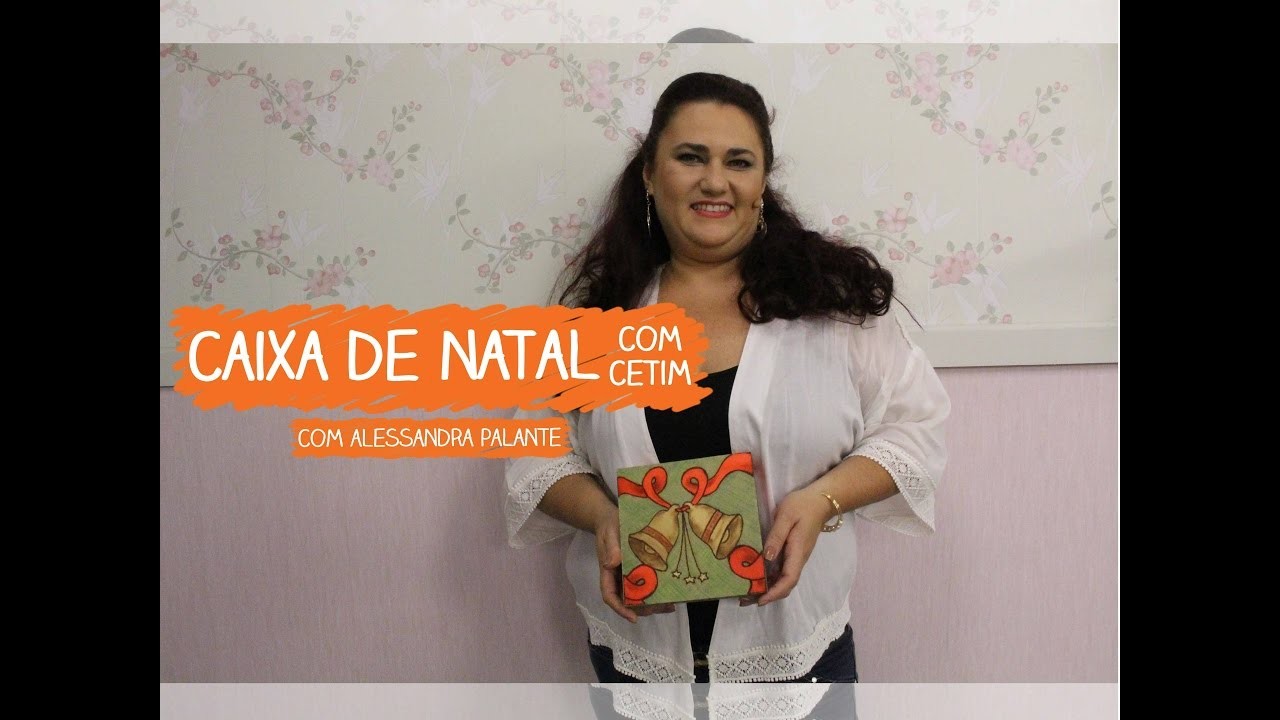 Caixa de Natal com Cetim com Alessandra Palante | Vitrine do Artesanato na TV