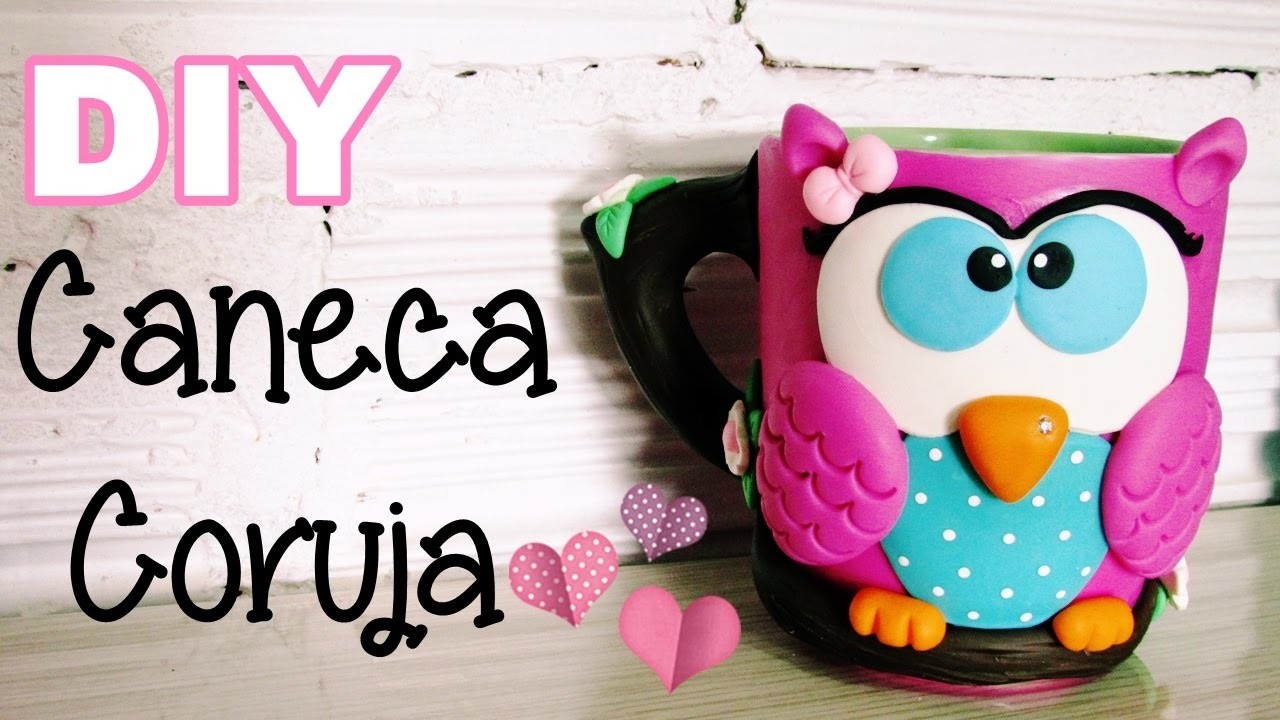 (DIY) Caneca Coruja (Owl Mug)