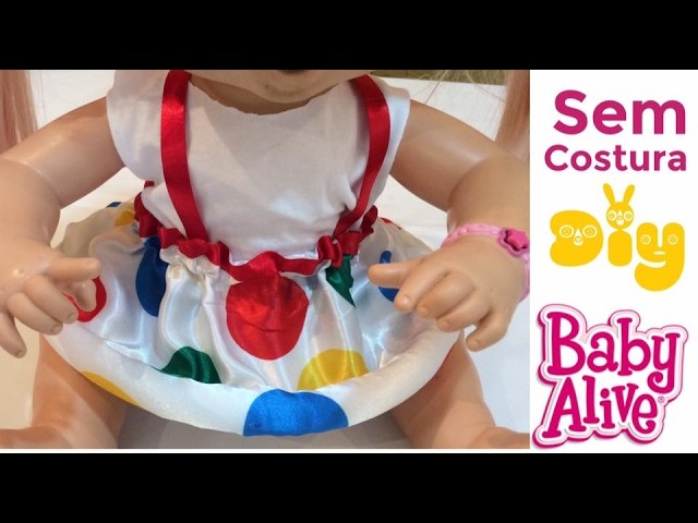 TUTORIAL- FANTASIA PALHACINHA para BABY ALIVE parte 1 [Diy] Risoleta