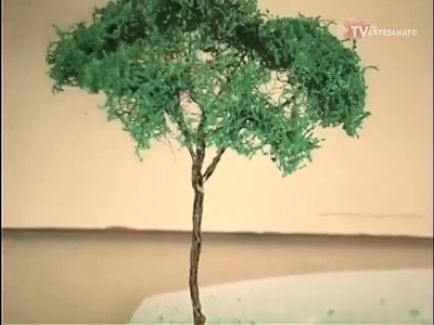 Vegetação em Miniaturas: Árvores de Palha de Aço (DIY)