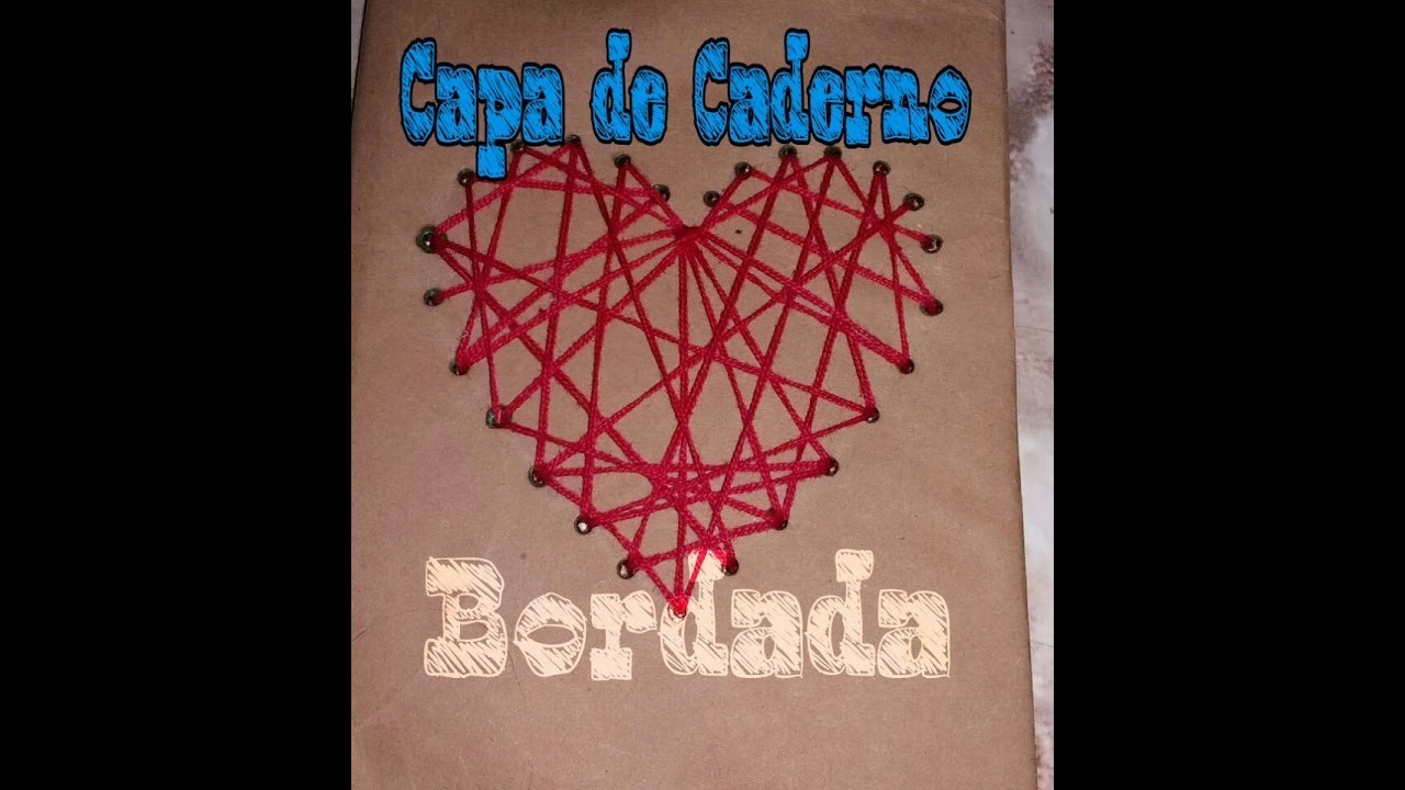 Diy: Capa de Caderno Bordada #Projeto C.J. #Volta as aulas
