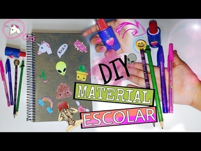 DIY: Material escolar.CADERNO,CANETAS,LÁPIS,E CORRETIVO°