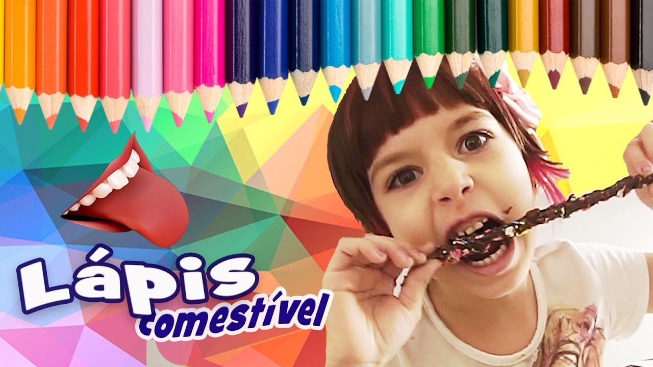 Lápis Comestível (Material Escolar, DIY, Como Fazer, Trollagem) com Sarinha