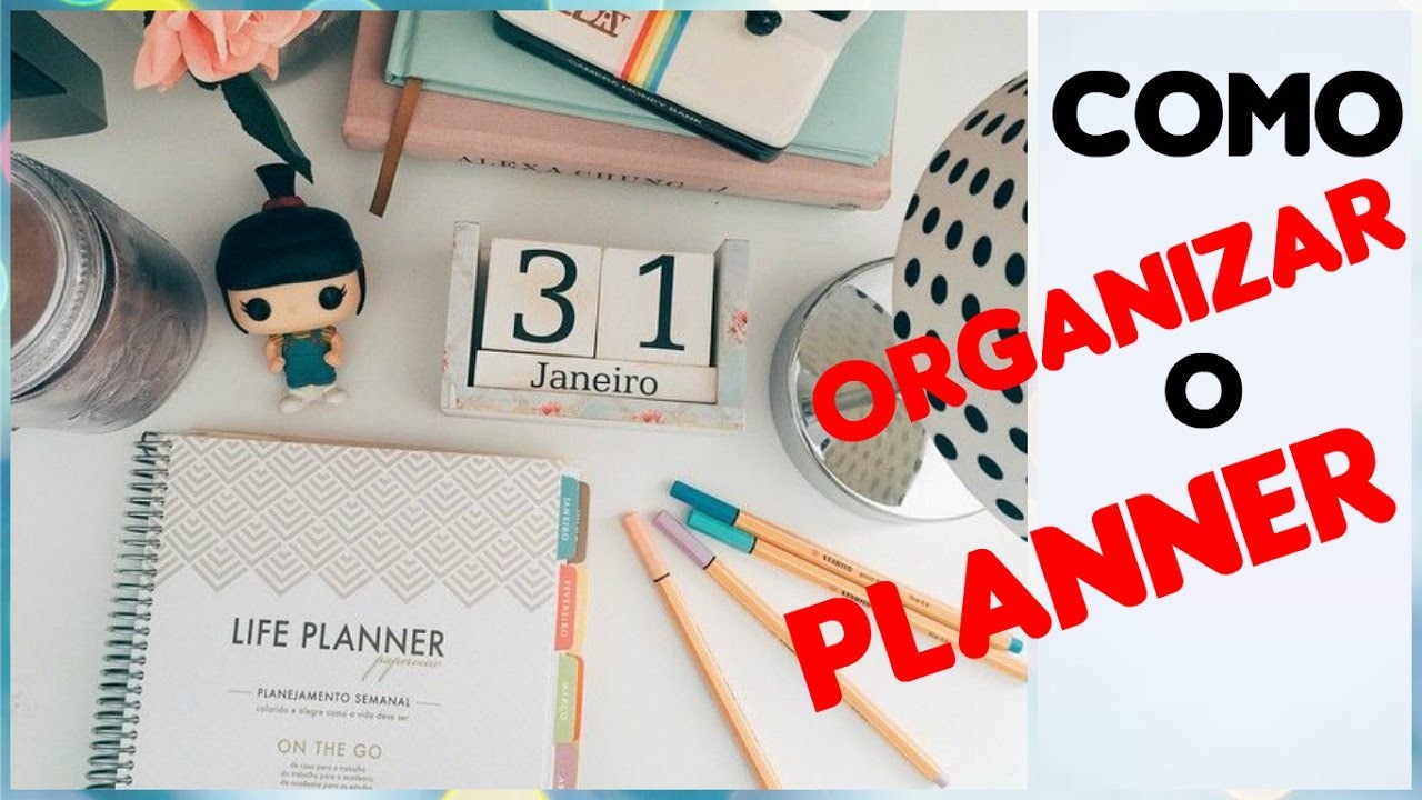 Como uso e organizo meu Planner de Caderno. Simples e Fácil (DIY)