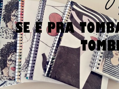 DIY: - CAPA PARA CADERNO #VoltaAsAulas | TAY SWITLIZE