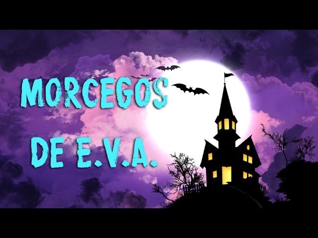 Decoração de Dia das Bruxas - morcegos em E.V.A.