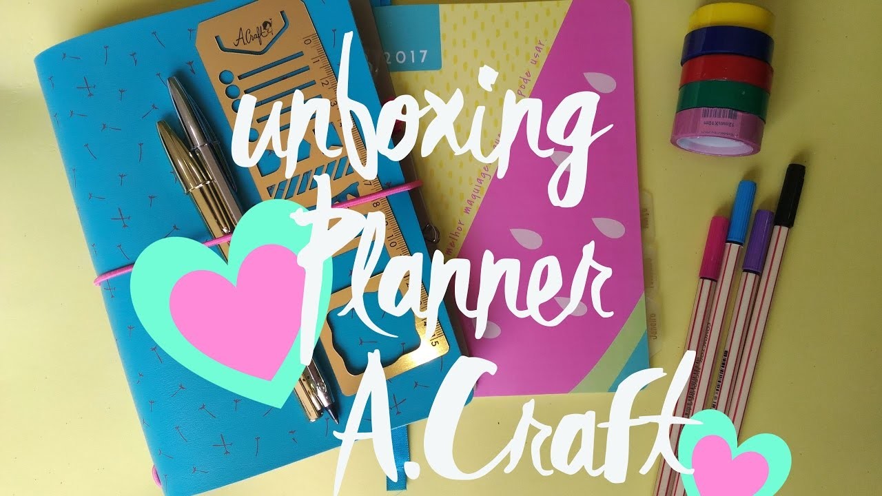 Unboxing Planner A.Craft 2017