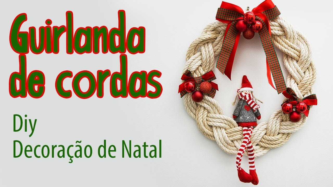 Decoração de  Natal #1, Guirlanda de Corda