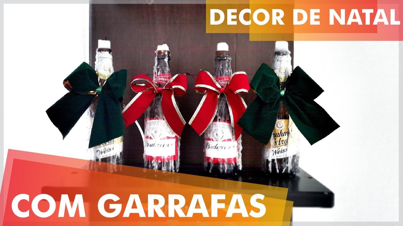 Decoração de Natal com Garrafas