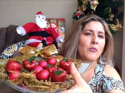 Decoração de Natal feito com materiais um real , ficou lindo vem ver .