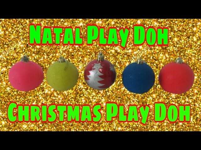 Como Fazer Decoração de Natal com Massinha de Modelar Play Doh Aprenda Cores em Inglês