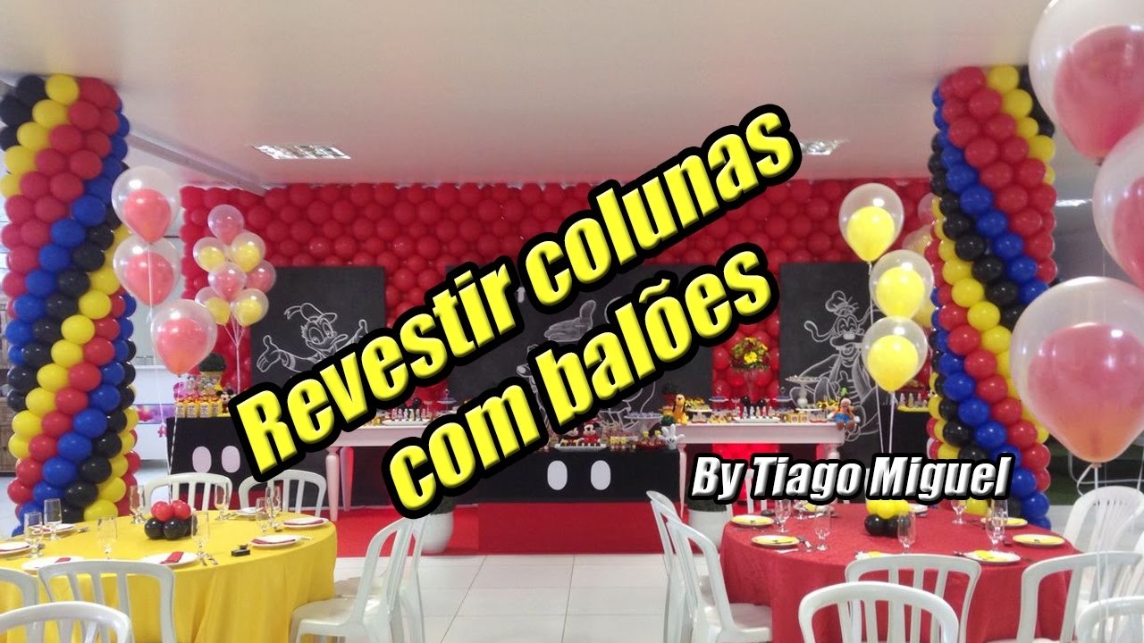 Decoração com balão Coluna com Balões Easy System - Tiago Miguel