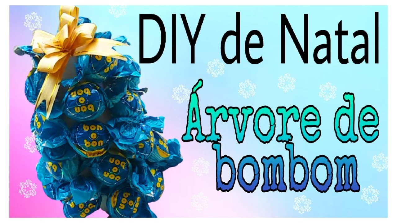 DIY DE NATAL - ÁRVORE DE BOMBOM! ????????
