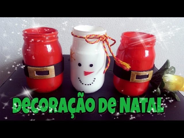 DIY_POTINHOS DE DECORAÇÃO DE NATAL #espacodasamigasblog