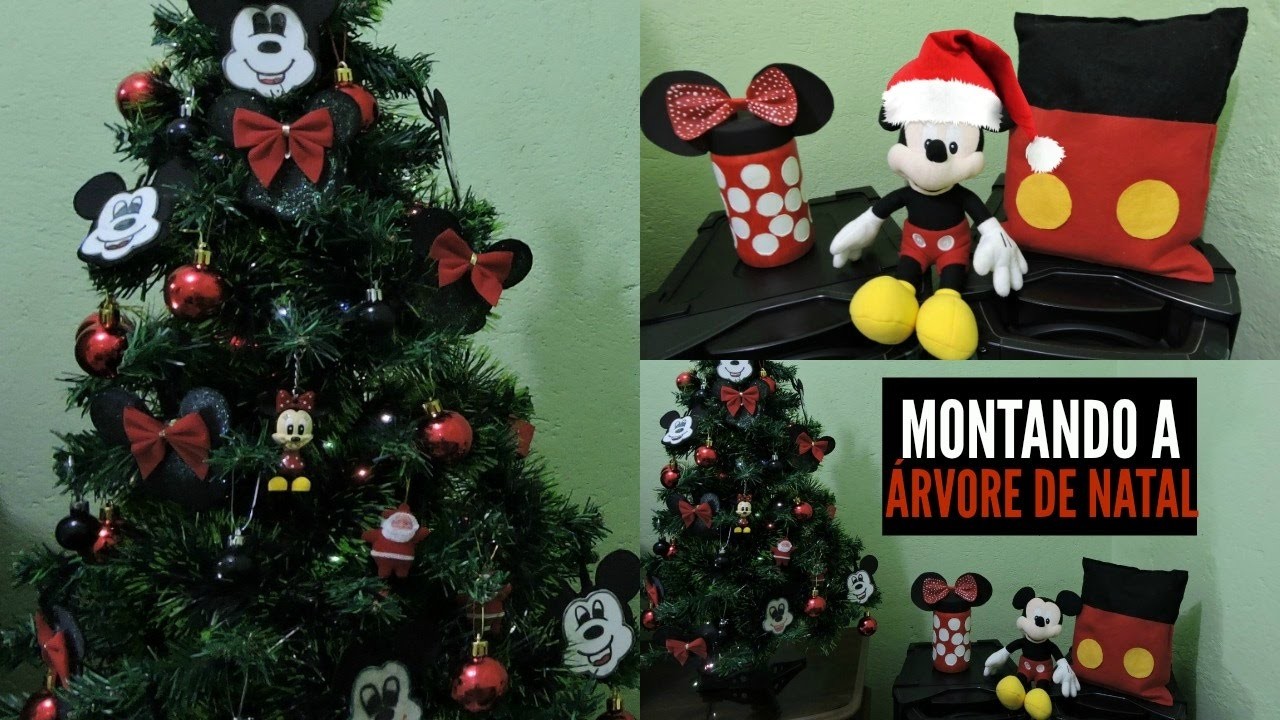 Montando a Árvore de Natal, Decoração Mickey + Minnie #EspecialdeNatal