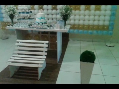 Decoração do batizado do pequeno Heitor.