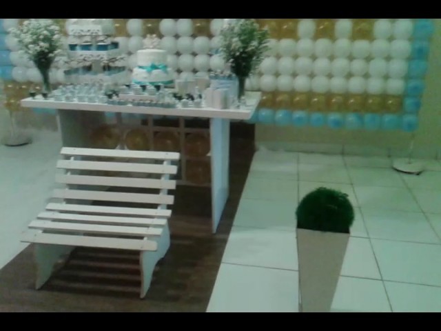 Decoração do batizado do pequeno Heitor.