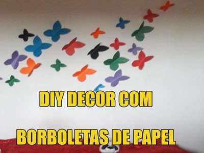 Faça você mesmo decoração com borboletas de papel por menos de 15,00