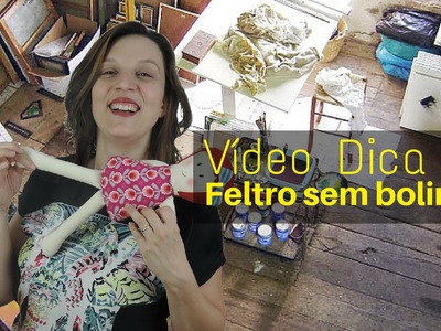 Feltro sem bolinhas