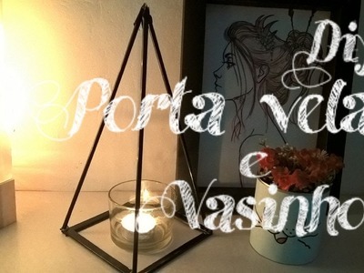 # 12 DIY Duplo: Porta vela e vasinho fofo por Nathi Ferreira #vidadepanda #geometric