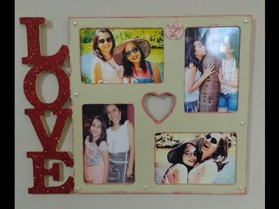 DIY: Decorando Quadro de Fotos em Madeira Rústica