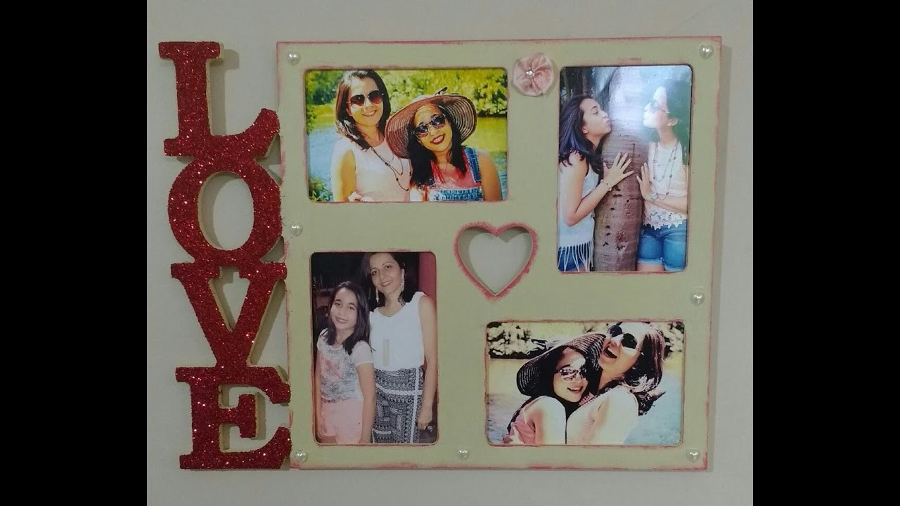 DIY: Decorando Quadro de Fotos em Madeira Rústica