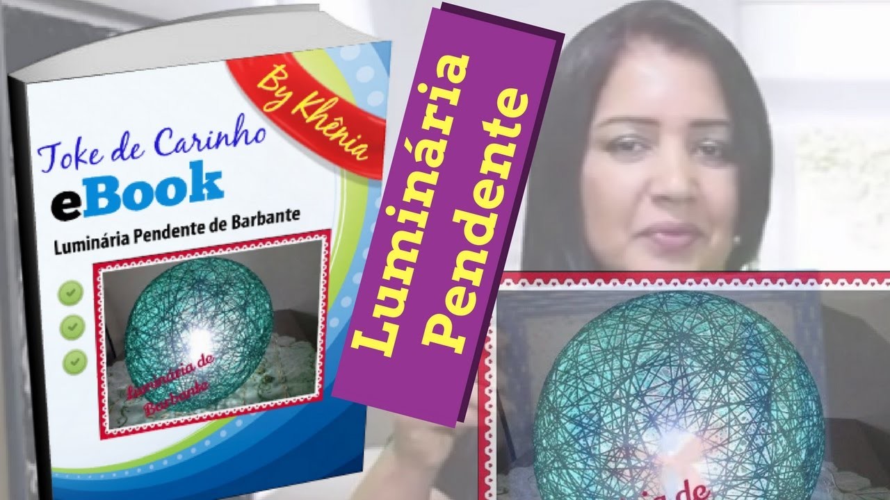 Luminária Pendente de Barbante - Luminária Pendente