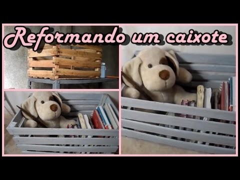 Caixote na decoração