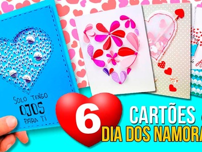 Cartões de DIA DOS NAMORADOS inspirados no PINTEREST * DIY Valentines Day
