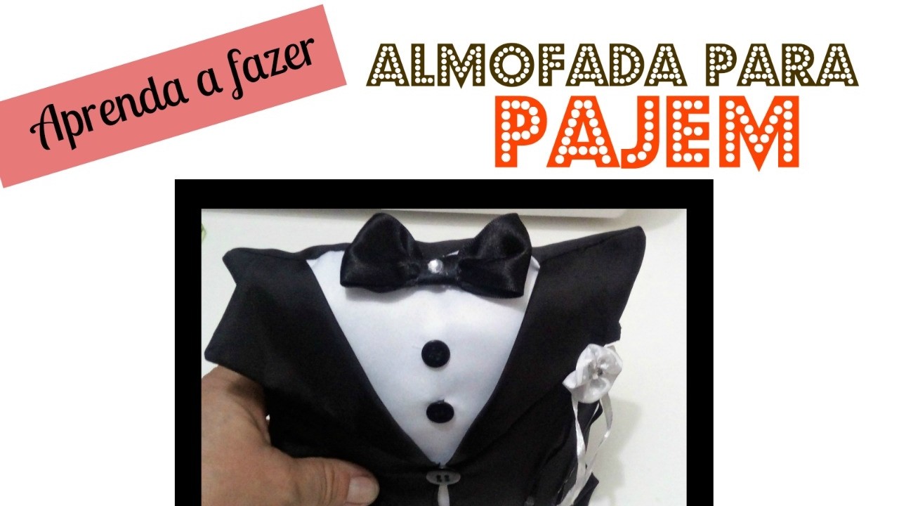 DIY: Almofada para PAJEM.TUXEDO. PILLOW RING