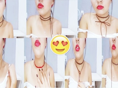 DIY: COMO FAZER CHOKERS GASTANDO MUITO POUCO $1,50