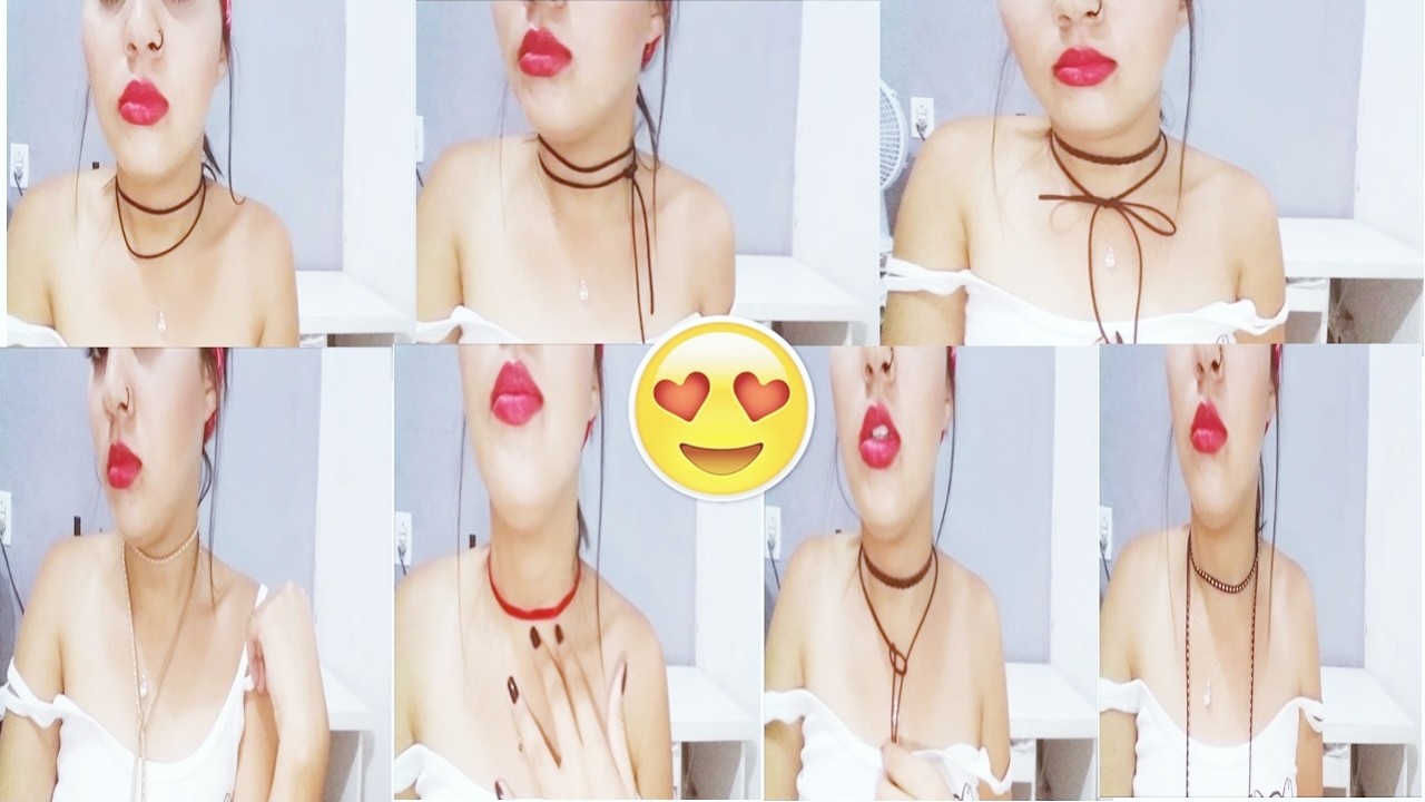 DIY: COMO FAZER CHOKERS GASTANDO MUITO POUCO $1,50