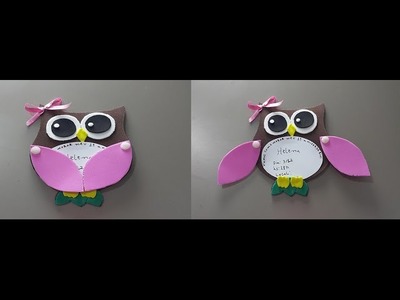DIY convite de coruja em e v a